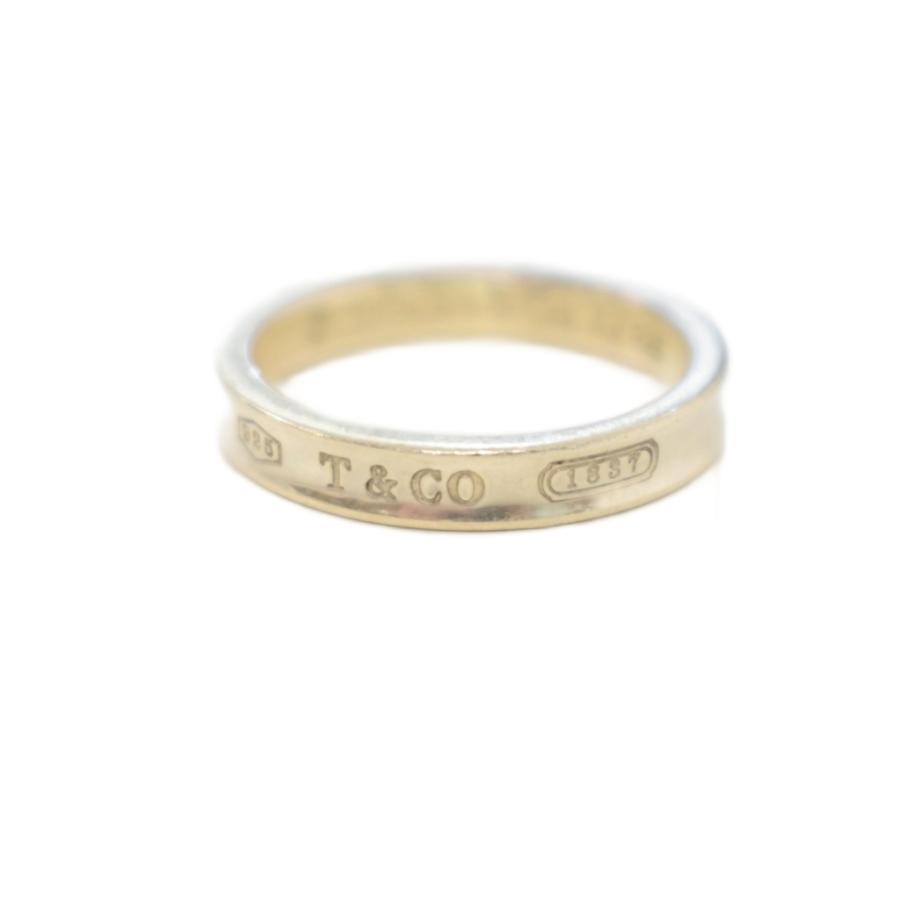 【美品】Tiffany 1837 ナローリング AG925 シルバー ロゴ刻印 ティファニー TIFFANY & CO. 1837 ナローリング Ag925 指輪 20号