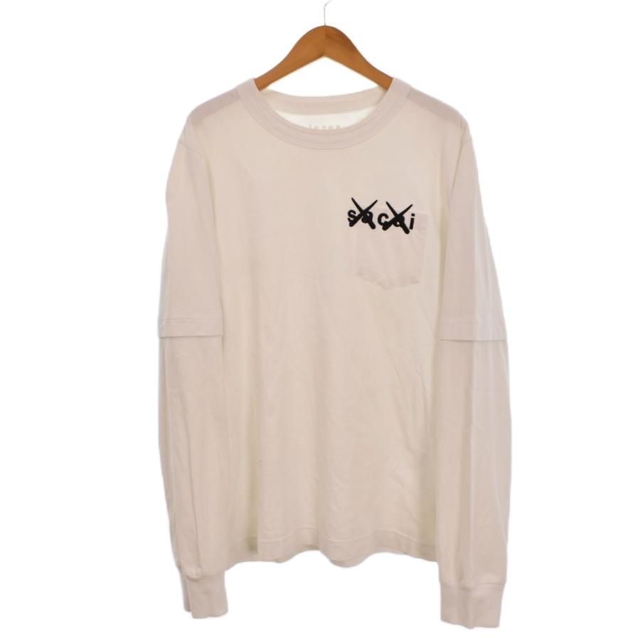 サカイ SACAI KAWS 21-0284S UNISEX Tシャツ サカイ sacai カウズ KAWS 21AW Embroidery Long Sleeve T-Shirt T