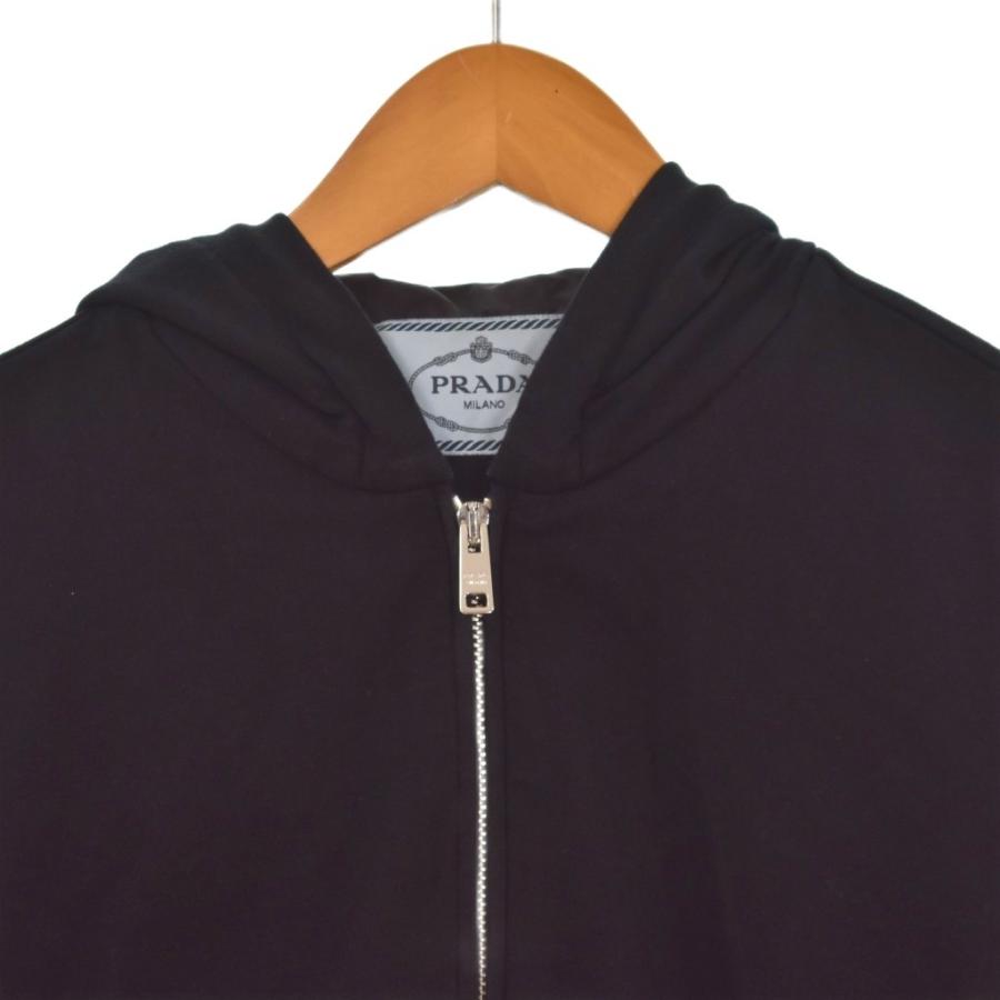 PRADA（プラダ） PRADA 19年製 ジップアップ パーカー フーディー M 黒