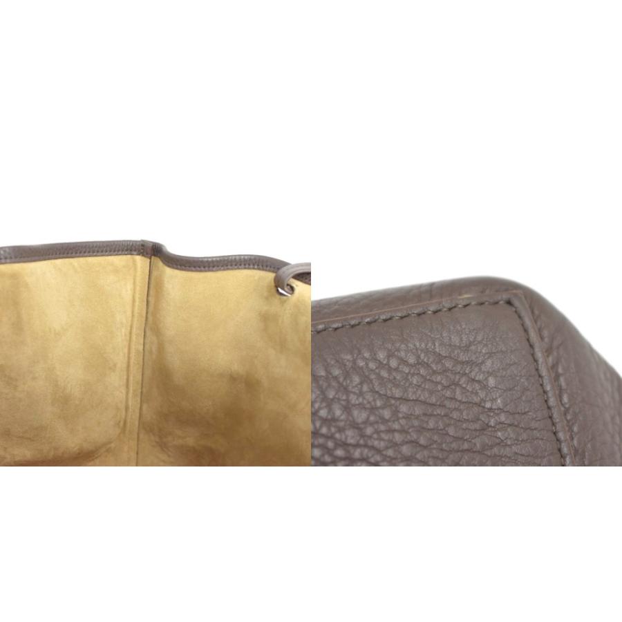 【未使用】THE ROW レザー ポーチ ベージュ　パークトート ザロウ THE ROW Park Tote Three パークトートスリー ポーチ付 トート