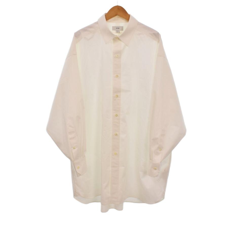 ハイク HYKE 24SS T/C BIG SHIRT ビッグ シャツ ブラウス 長袖 