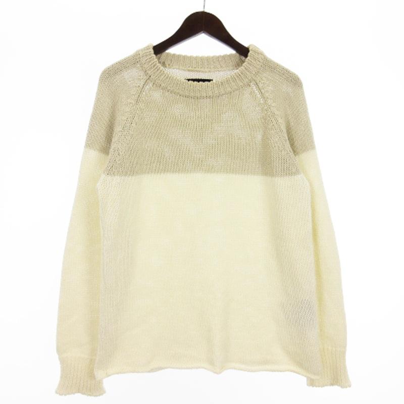 ジュンハシモト junhashimoto 16SS テープヤーン バイカラー C ニット 
