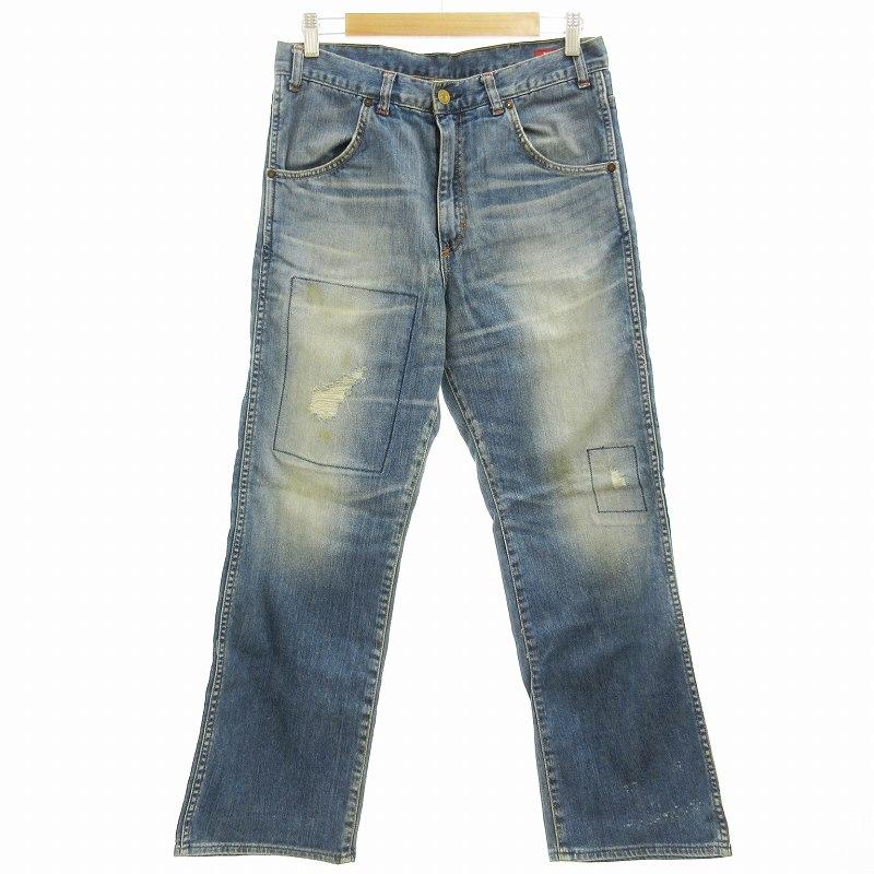 RNA アールエヌエー デニムパンツ イージーパンツ ベイカーパンツ  