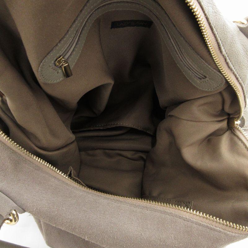 レイジースーザン LAZY SUSAN トートバッグ ハンド レザー 切替