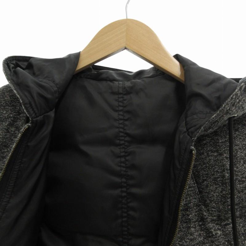 プラステ PLST リバーシブル ダウンベスト ジップアップ M グレー 黒