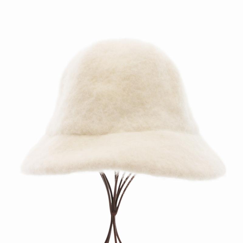 カシラ CA4LA ハット 帽子 アルパカ ウール 白 ホワイト /HO◇ 0203