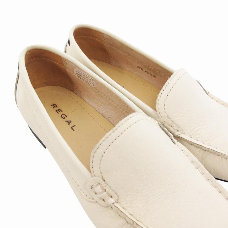 REGAL（リーガル） デッキシューズ ローファー レザー 23.0cm 白