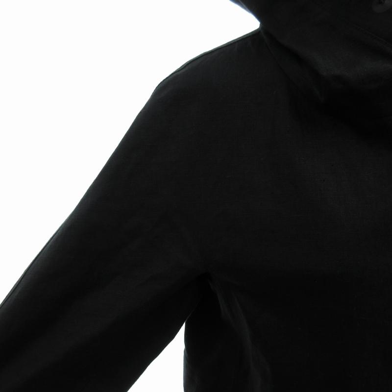 ヘルノ HERNO リネン フーデッドジャケット ブルゾン ダブルジップ 麻