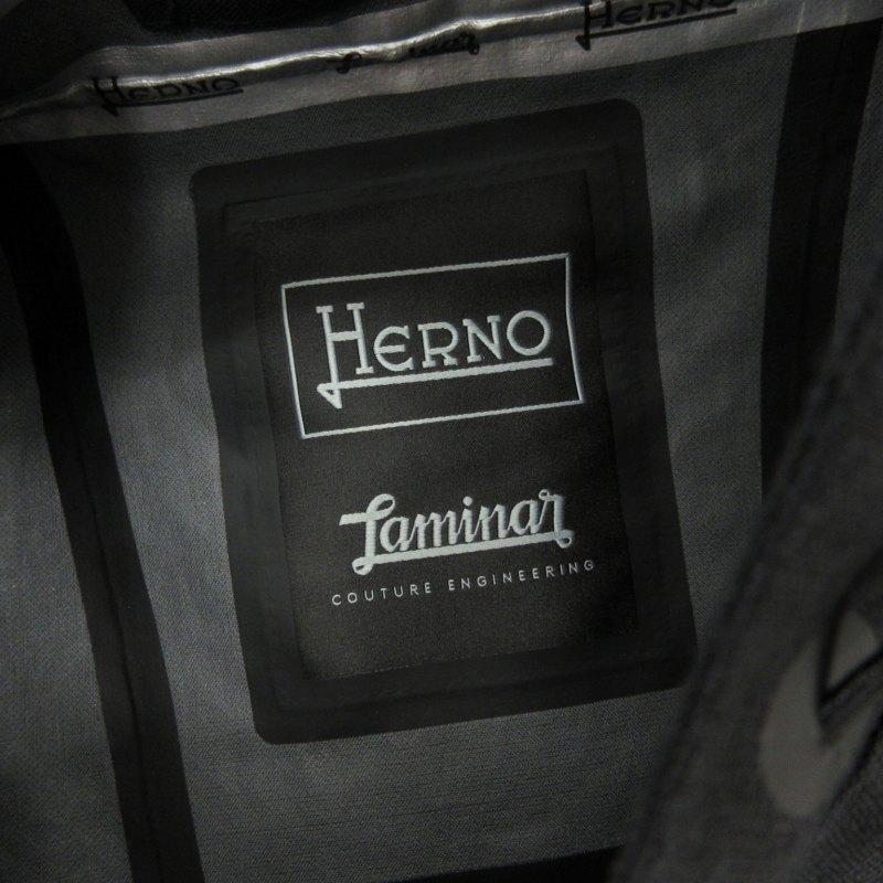ヘルノ HERNO リネン フーデッドジャケット ブルゾン ダブルジップ 麻