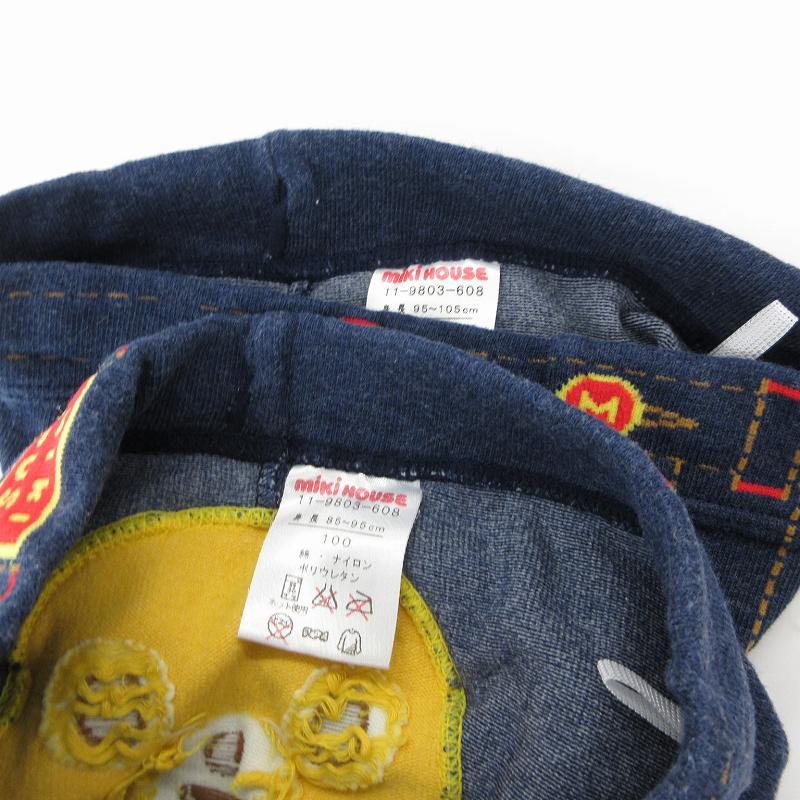 ミキハウス　トップス　パンツ　２点セット　100cm ミキハウス mikihouse パンツ 2点セット スパッツ デニム風