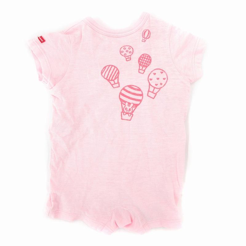 ミキハウス mikihouse ロンパース Tシャツ 2点セット 70 ピンク /JS