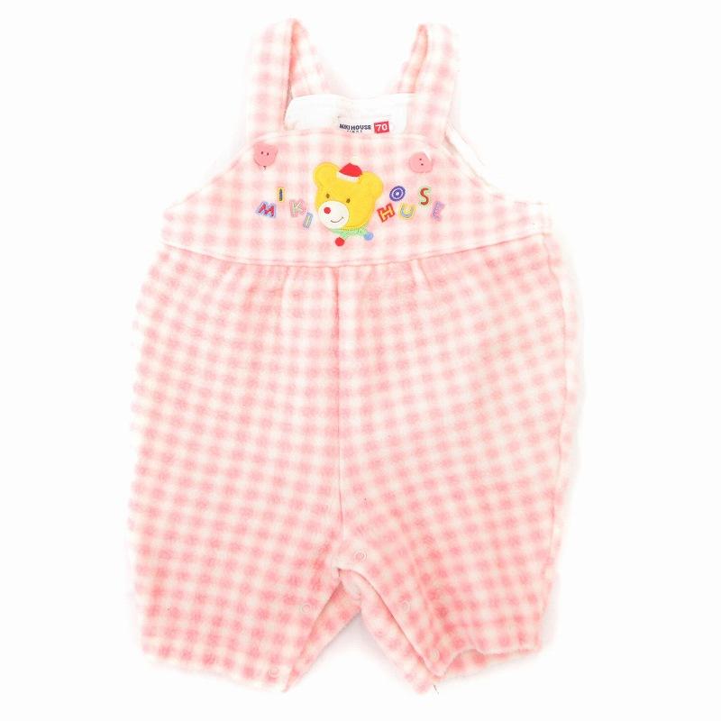 ミキハウス　ロンパース tシャツ　70センチ ミキハウス mikihouse ロンパース Tシャツ 2点セット 70 ピンク /JS