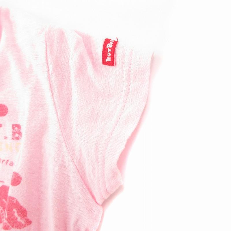 ミキハウス mikihouse ロンパース Tシャツ 2点セット 70 ピンク /JS