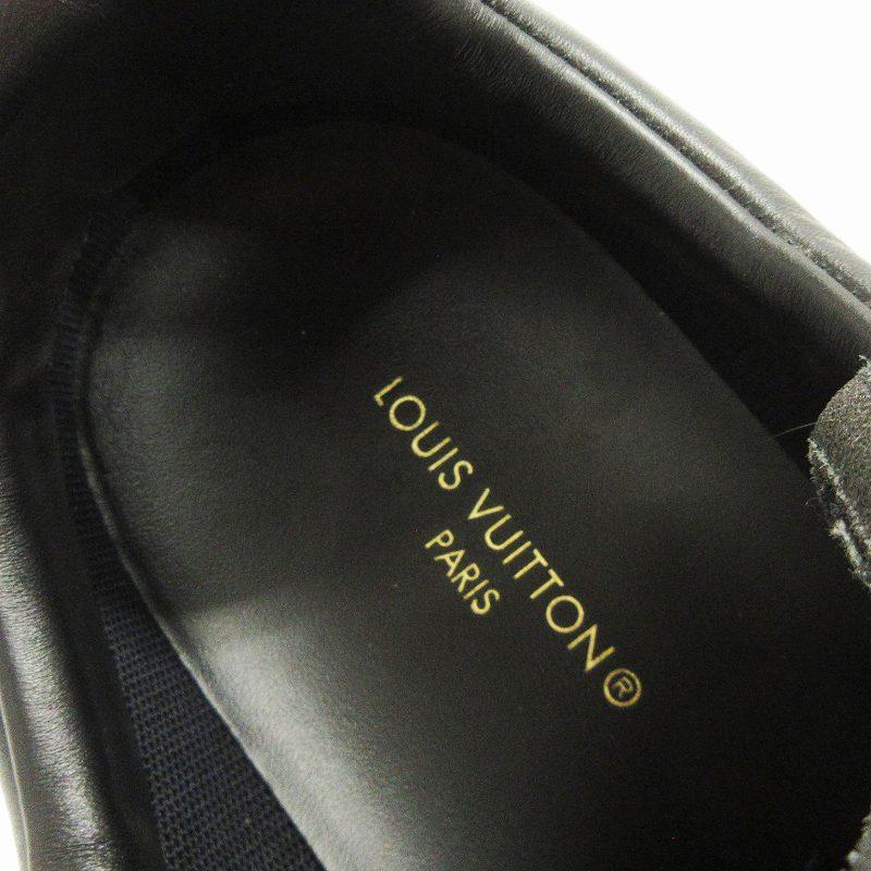 ルイヴィトン　モノグラム　レザー　スニーカー　27.5 ブラック　ＬＶ LOUIS VUITTON（ルイ・ヴィトン） ルクセンブルク サモトラケライン