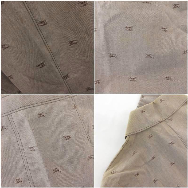 美品☆バーバリーロンドン　スカートスーツ　シルク/リネン混　ラメ　ロゴボタン バーバリー ロンドン BURBERRY LONDON セットアップ スーツ ジャケット