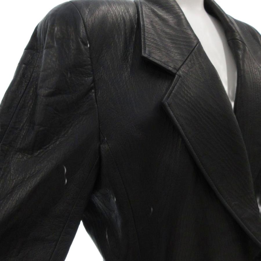 未使用品 タグ付き ALCA 認定 レザーコート ジャケット ラム革 総柄 