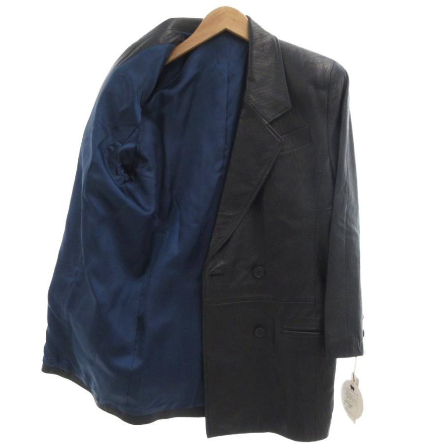 未使用品 タグ付き ALCA 認定 レザーコート ジャケット ラム革 総柄 