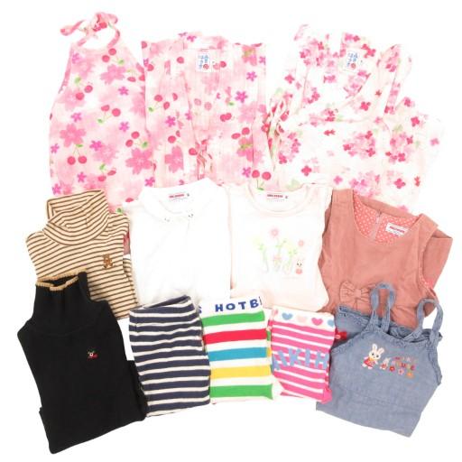 ミキハウス mikihouse 13点セット Tシャツ パンツ 浴衣 F 80 90 ピンク 
