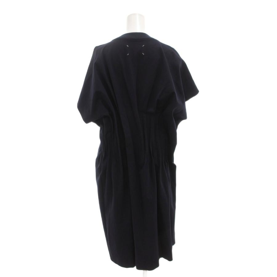 【中古】メゾンマルジェラ 1 Maison Margiela 1 ワンピース バックギャザー アシンメトリー 半袖 ひざ丈 38 紺 メゾンマルジェラ 1 Maison Margiela ワンピース バックギャザー