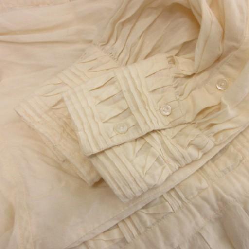 【中古】サラマリカ Sara mallika チュニック ブラウス プルオーバー ピンタック 長袖 アイボリー レディース サラマリカ Sara mallika チュニック ブラウス プルオーバー