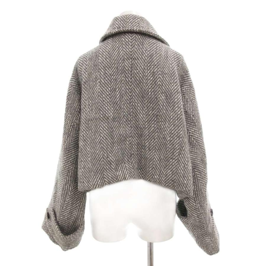 タグ付き 1erArrondissement ヘリンボーンショートブルゾン 38 未使用品 グレイル GRL タグ付き 襟2Wayヘリンボーンショート丈