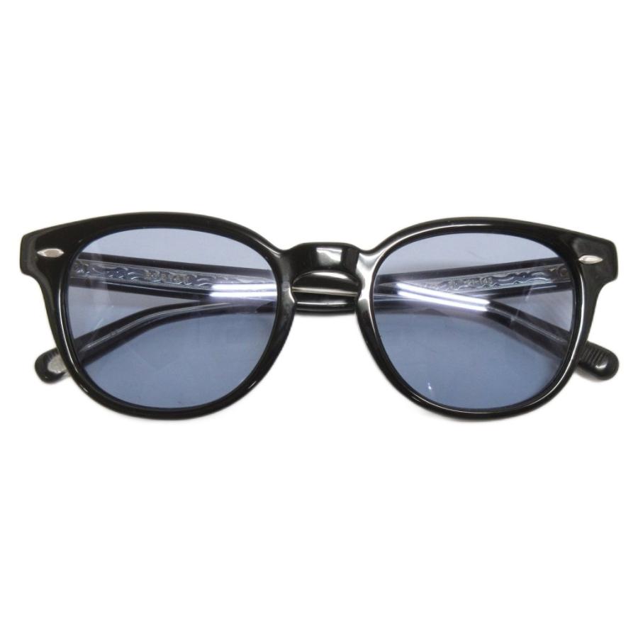 【中古】アイヴァン EYEVAN サングラス ウェブ51 Webb ブルーレンズ 度無し セルフレーム 51□21 黒 ブラック アイヴァン EYEVAN サングラス ウェブ51 Webb ブルーレンズ 度無し