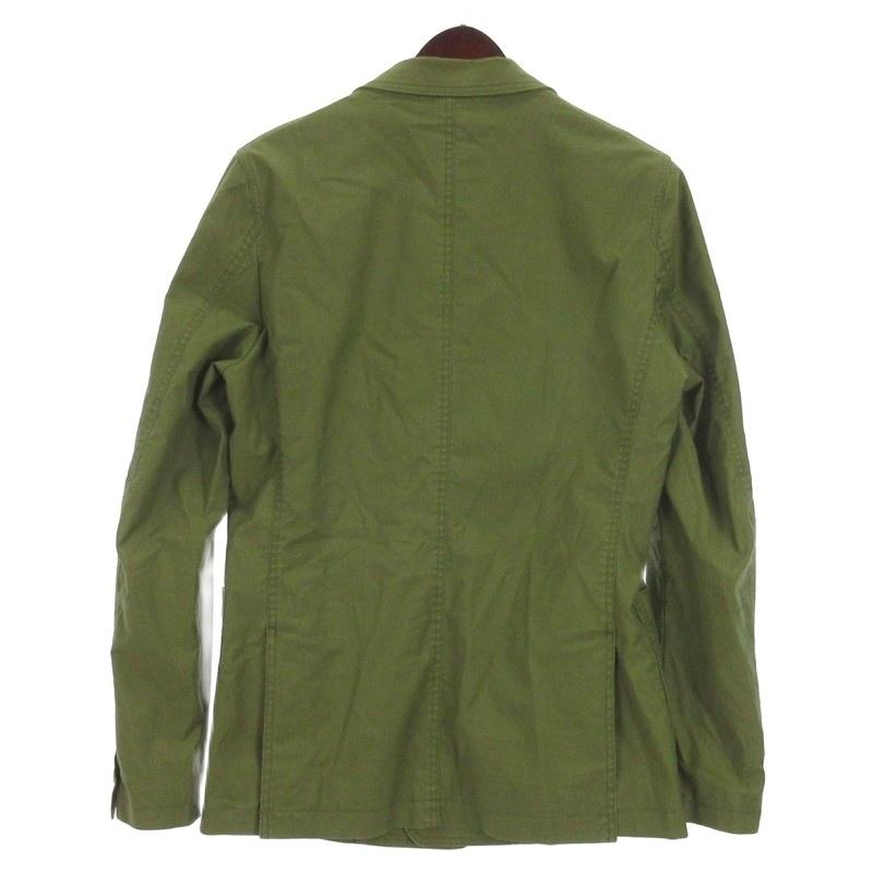美品 ジュンハシモト テーラードジャケット ダブルブレスト 背抜き カーキ ジュンハシモト junhashimoto DOUBLE JACKET ダブル ジャケット カーキ