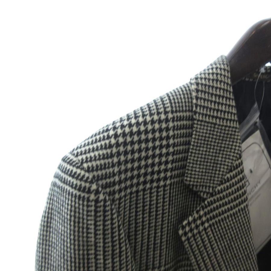 ジバンシィ GIVENCHY 美品 テーラードジャケット 長袖 チェック 背抜き