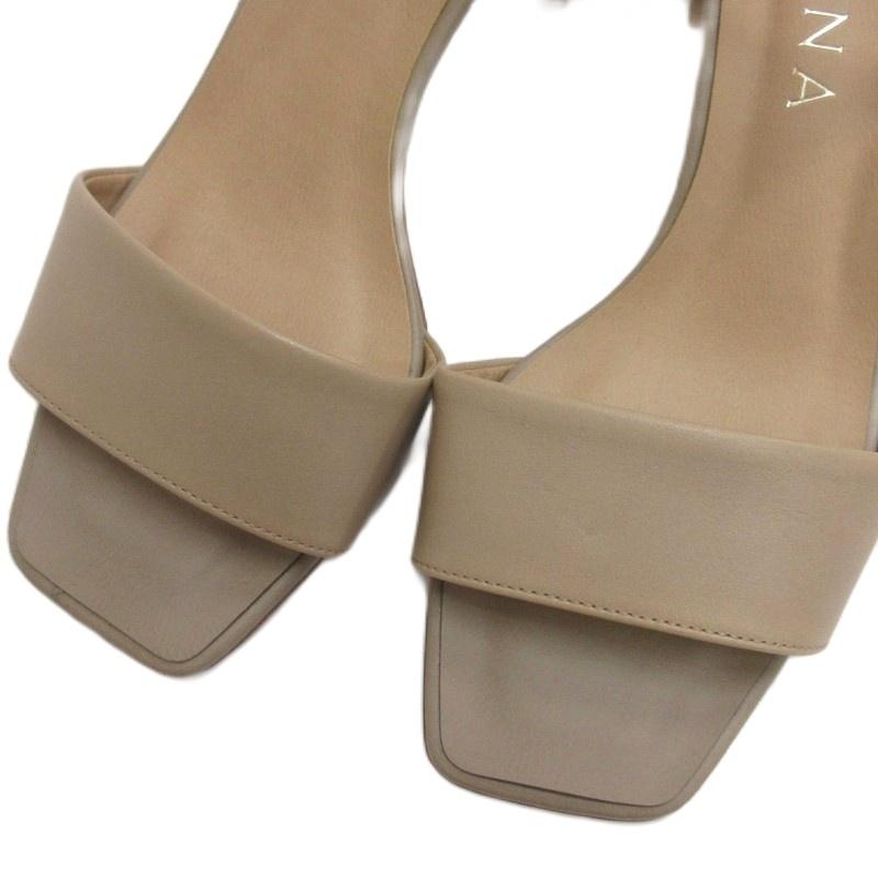 DIANA（ダイアナ） サンダル アンクルストラップ スタッズ ベージュ