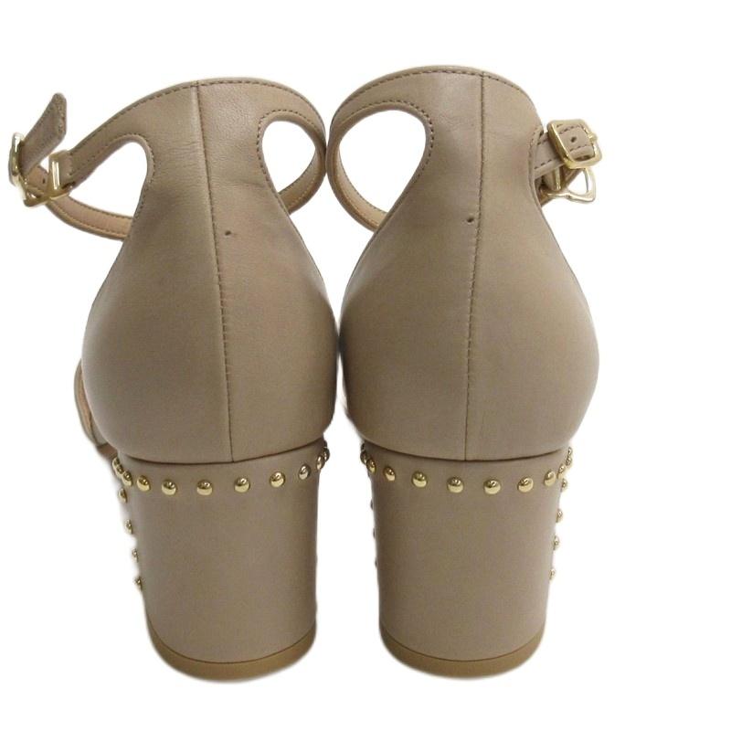 DIANA（ダイアナ） サンダル アンクルストラップ スタッズ ベージュ