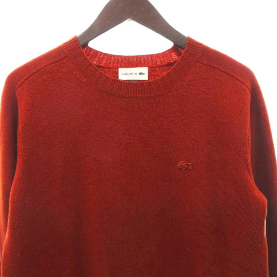 LACOSTE（ラコステ） ニット セーター 長袖 ワンポイント ロゴ ウール 