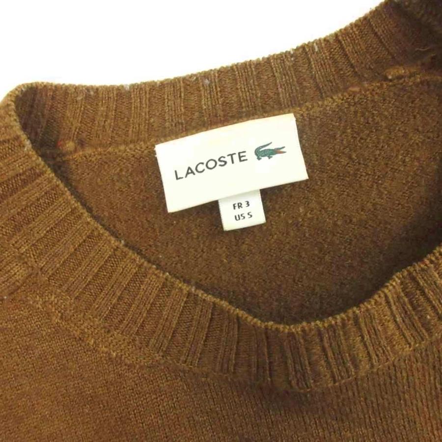 LACOSTE（ラコステ） ニット セーター 長袖 クルーネック ワンポイント 