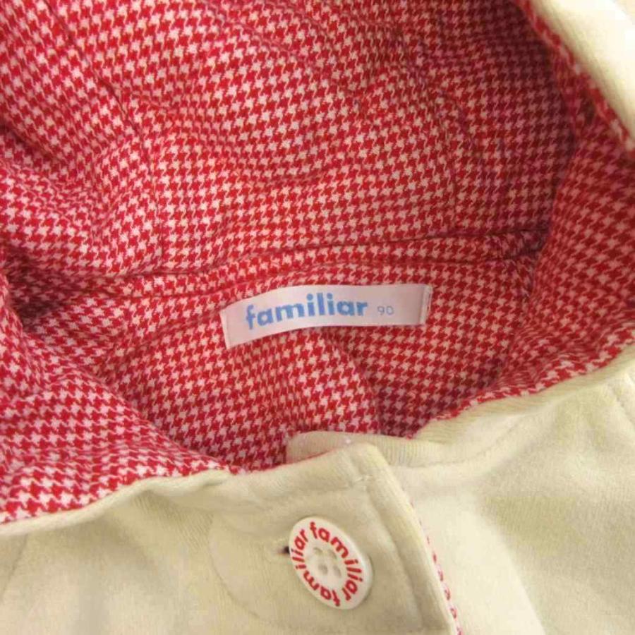ファミリア Familiar ジャケット ブルゾン ボタン 裏地千鳥柄 フーディ