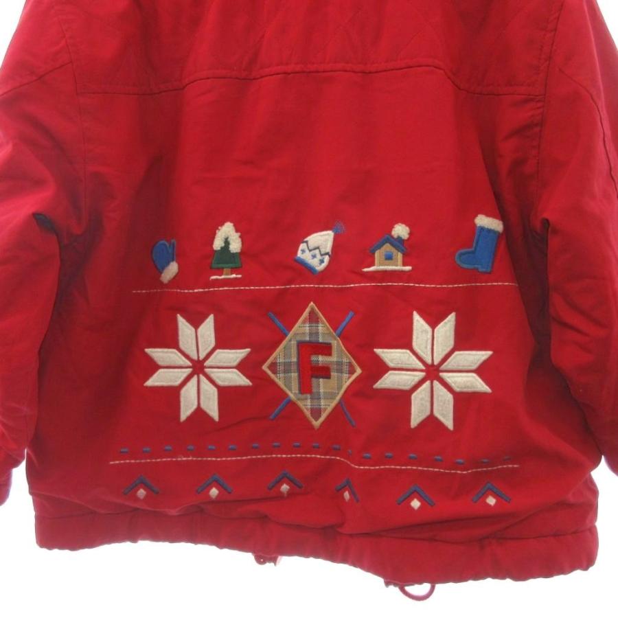 ファミリア Familiar ジャケット ブルゾン 刺繍 赤 レッド 110cm