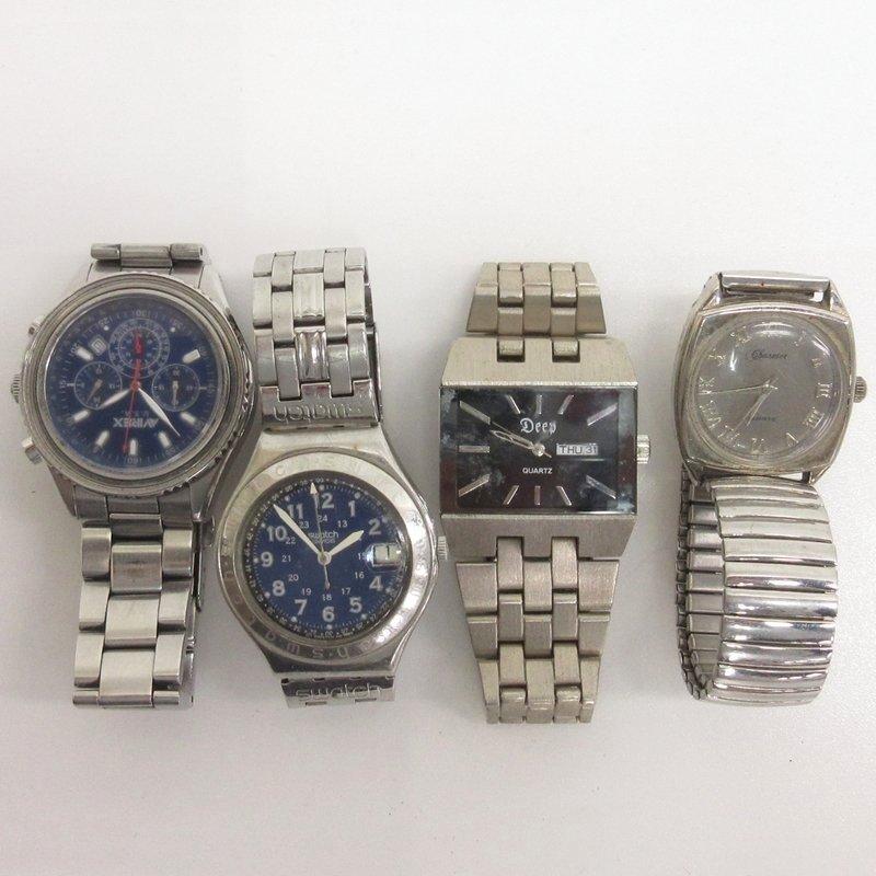 swatch 時計　ジャンク品 AVIREX Swatch Deep Charmer 腕時計 ジャンク 4点 まとめ □GY99