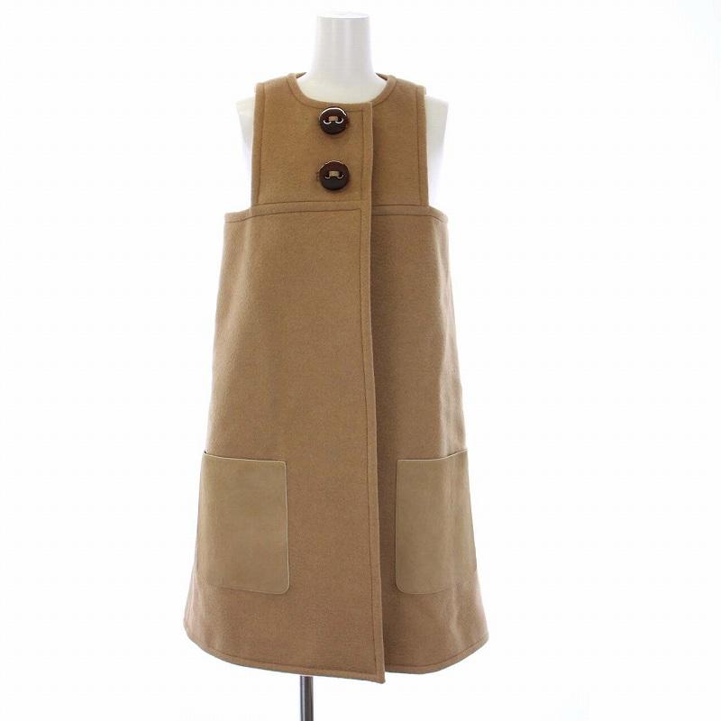 フェンディ FENDI 15AW camel hair vest キャメルヘアーベスト ミドル 