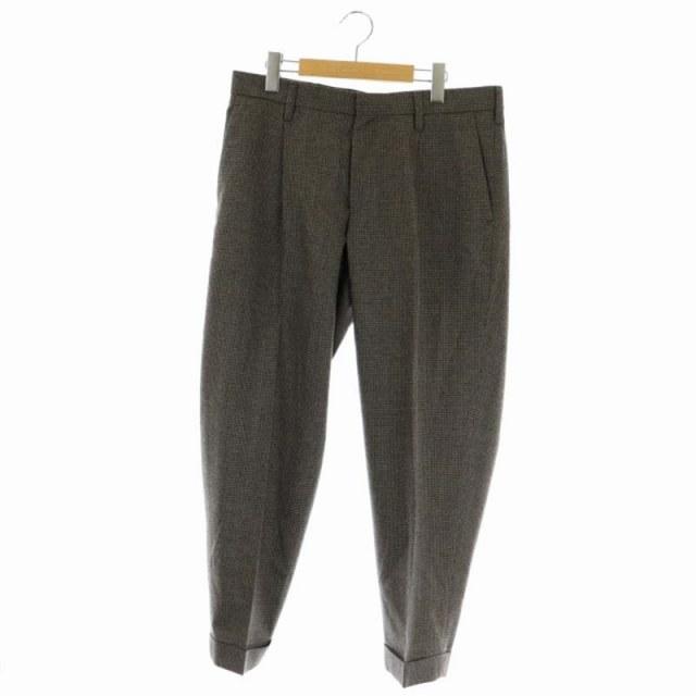 カラー kolor 22AW Polyester Wool Pantsパンツ テーパード センター