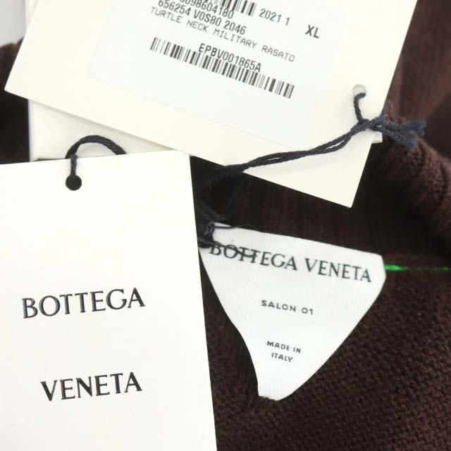 ボッテガヴェネタ BOTTEGA VENETA ダニエルリー 21年製 ステッチ ハイネック ニット セーター 長袖 スタッズ XL 茶 緑 ブラウン グリーン /｜vectorpremium｜03