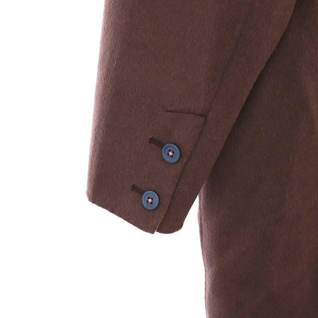 【新品未使用品】ENFOLD ノーカラーコート ブラウン タグ付き エンフォルド ENFOLD 22AW NO-COLLAR COAT ノーカラーコート アウター