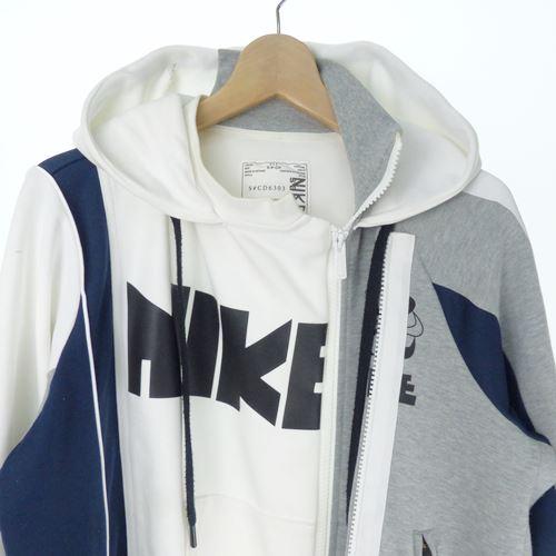 サカイ sacai × nike ナイキ DOUBLE ZIP HOODIE ダブルジップ