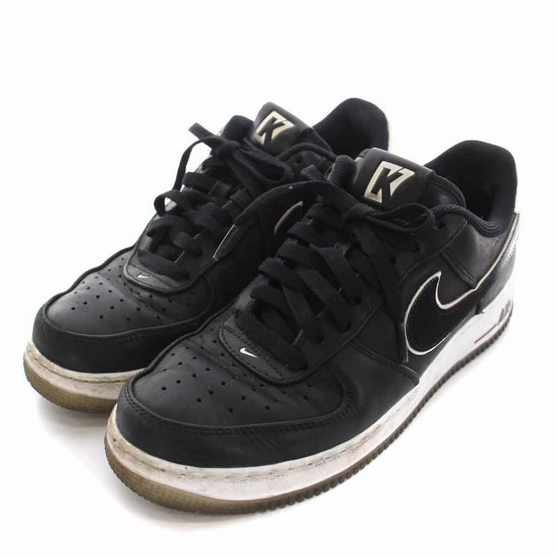 ナイキ Colin Kaepernick Air Force 1 Low Black White コリン キャパニック エアフォース1 ロー スニーカー シューズ US8 黒 CQ0493-001｜vectorpremium｜02