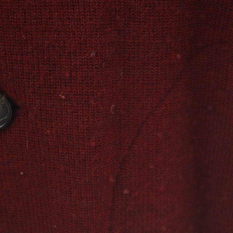 クオドロ quadro ウールジャケット カーディガン ショールカラー シングル 2 M 赤 レッド /SI44 メンズ｜vectorpremium｜07