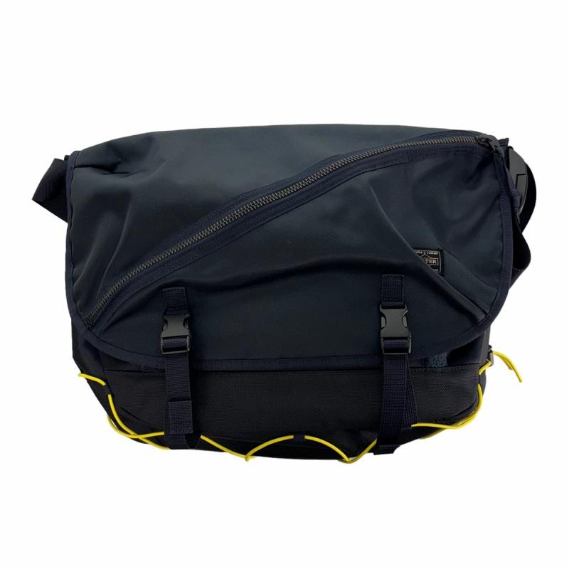 ポーター PORTER THINGS CUBIC EYE MESSENGER BAGメッセンジャーバッグ ストレッチコード ナイロン 紺