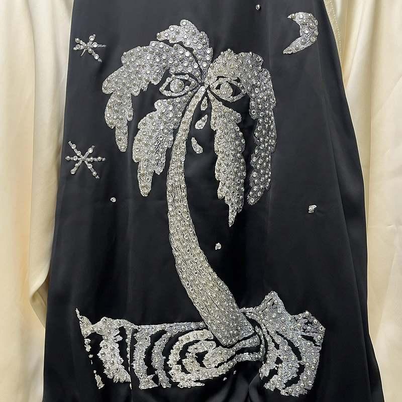 CELINE 未使用品 セリーヌ 22SS TEDDY スカジャン PALMIER SATIN