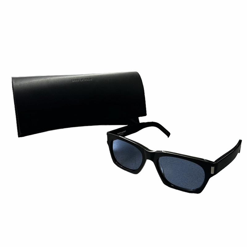 SAINT LAURENT ブラック キャットアイ サングラス ケース付き