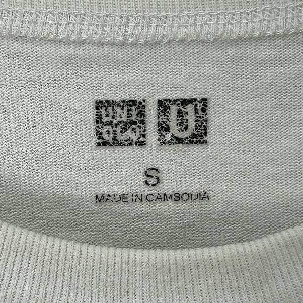 ユニクロ UNIQLO クルーネックT 半袖 Tシャツ S 白 ホワイト 341 