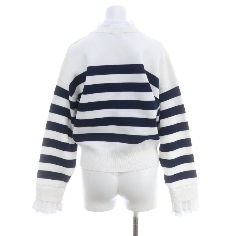 ナゴンスタンス nagonstans 23AW frill border pullover ニット  