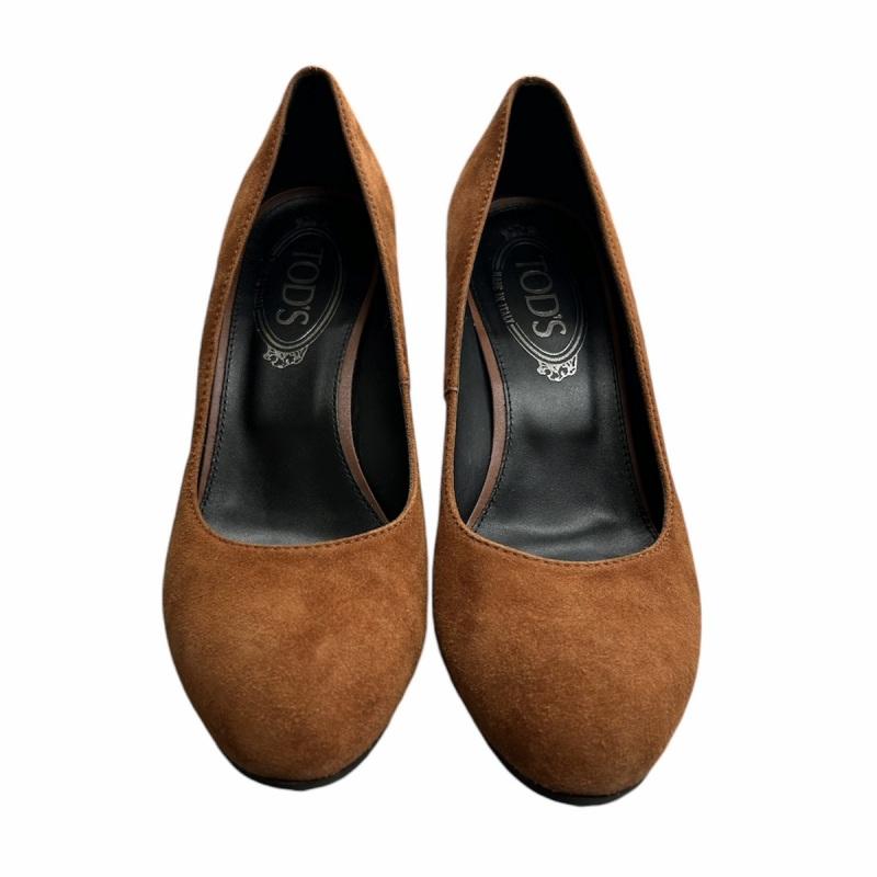 TOD'S トッズ靴パンプスブラウンスウェードサイズ36