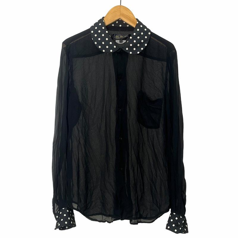 コムデギャルソンブラック COMME des GARCONS BLACK ドット 切替 コムデギャルソンブラック COMME des GARCONS BLACK ドット 切替
