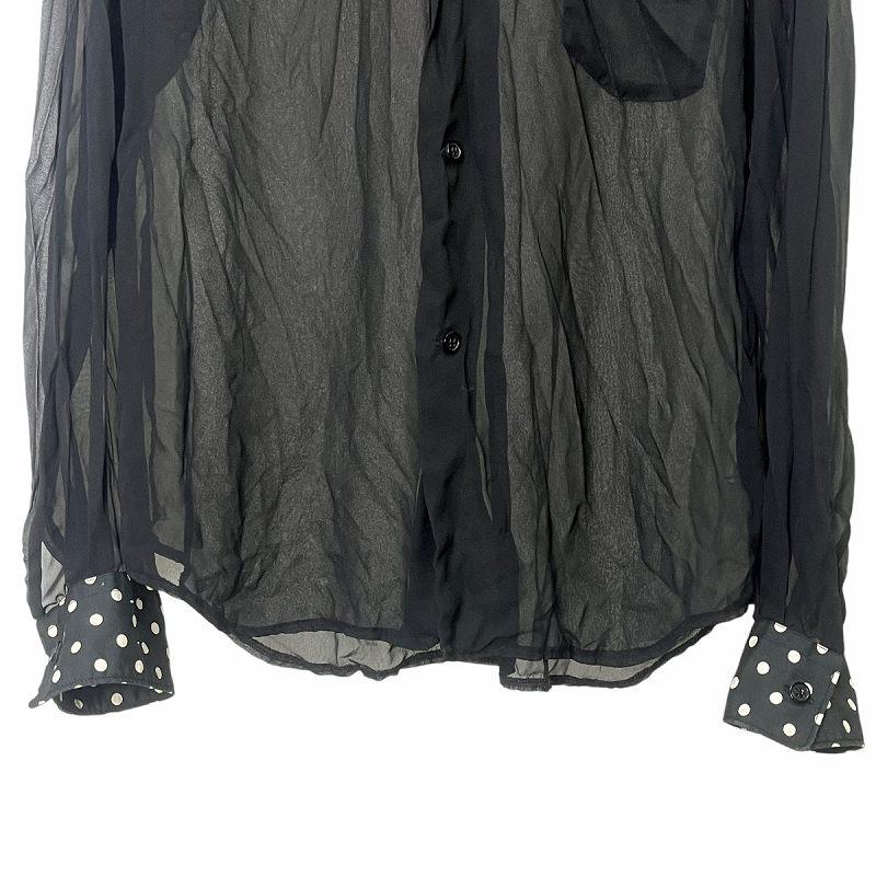 コムデギャルソンブラック COMME des GARCONS BLACK ドット 切替 コムデギャルソンブラック COMME des GARCONS BLACK ドット 切替